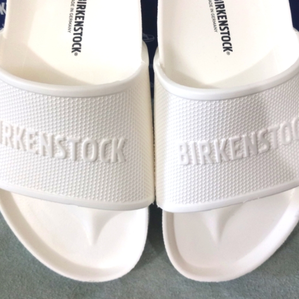 BIRKENSTOCK Men's Sandals Size 42 Color White.  New in box. - Picture 3 of 10